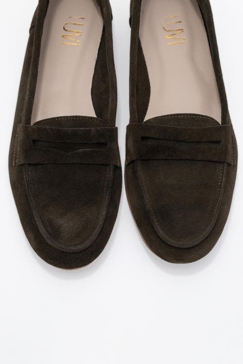 Forever & Always Shoes Dorothy Leather Loafer In Green
