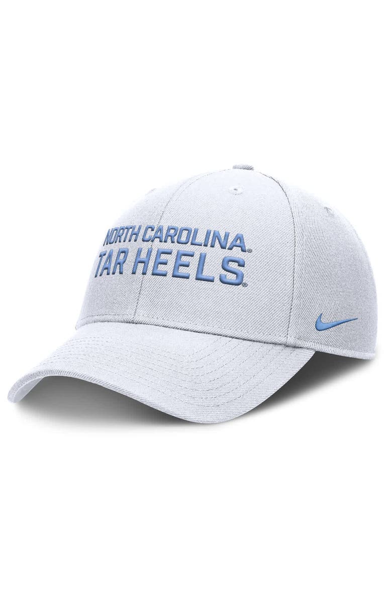 Nike Men's Nike White North Carolina Tar Heels Rise Practice Adjustable Hat, Main, color, White