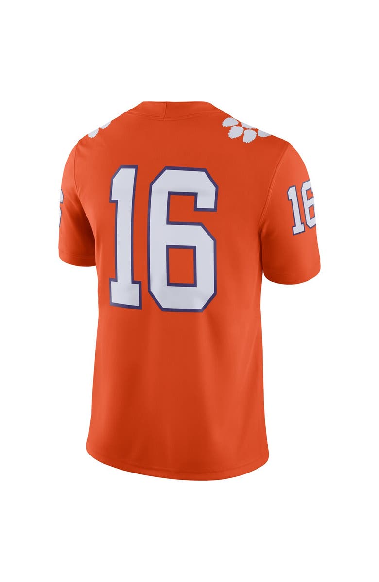 Nike Men's Nike #16 Orange Clemson Tigers Game Jersey, Alternate, color, 