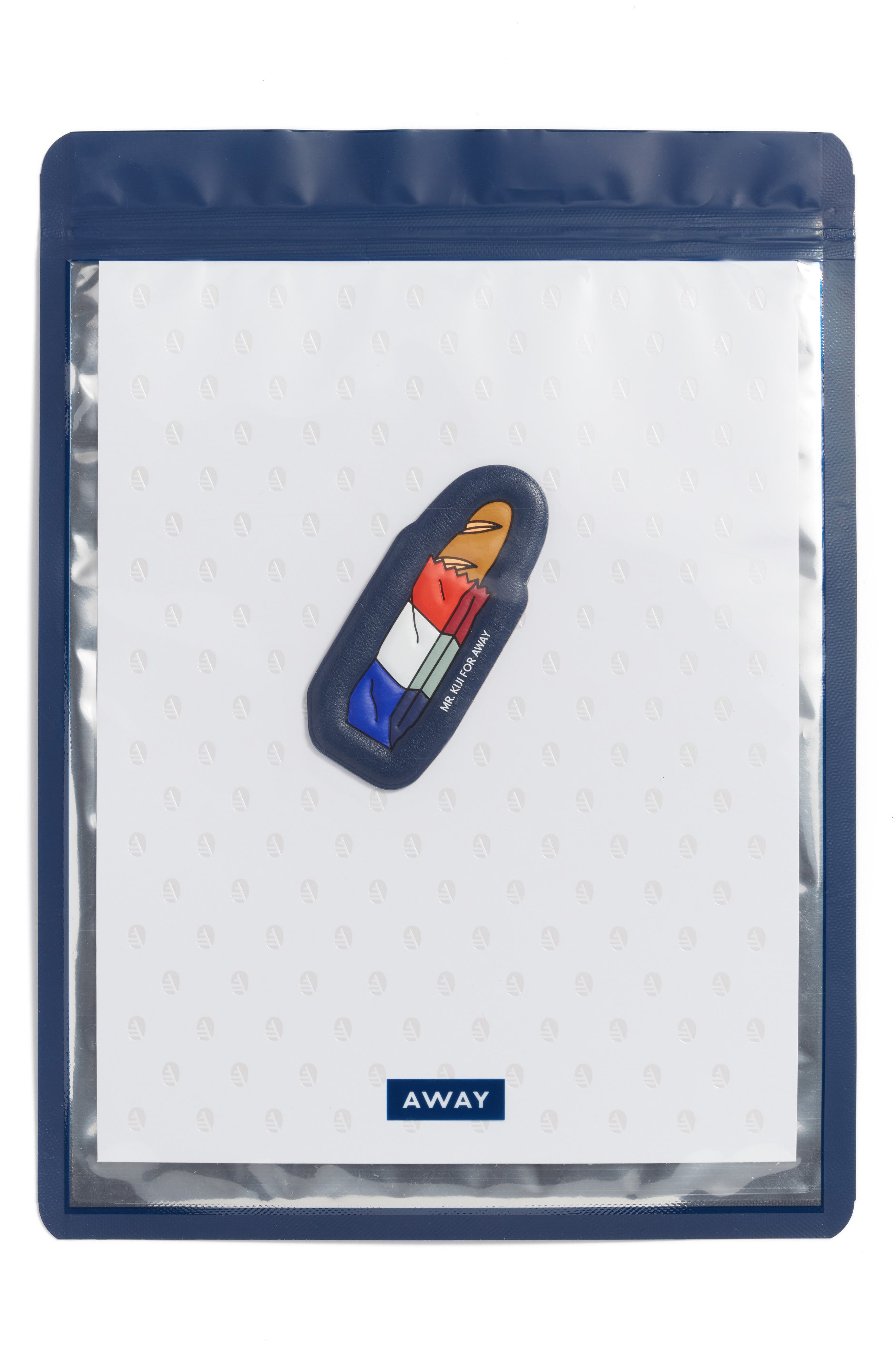 Away x Mr. Kiji Around the World Paris Baguette Leather Luggage Sticker, Alternate, color, 