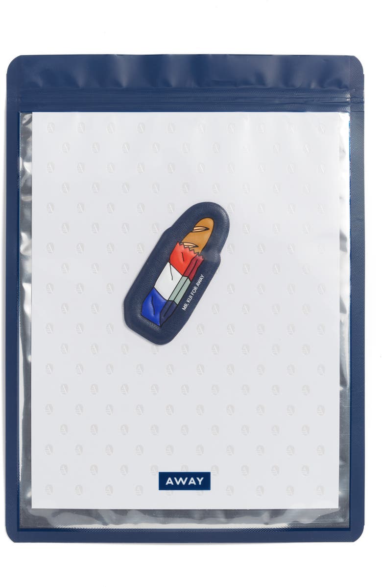Away x Mr. Kiji Around the World Paris Baguette Leather Luggage Sticker, Alternate, color,