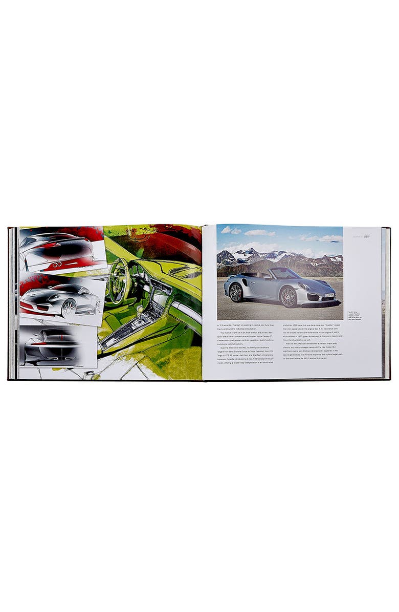 Graphic Image Porsche 70 Years There Is No Substitute Leather Coffee Table Book, Alternate, color, Beige