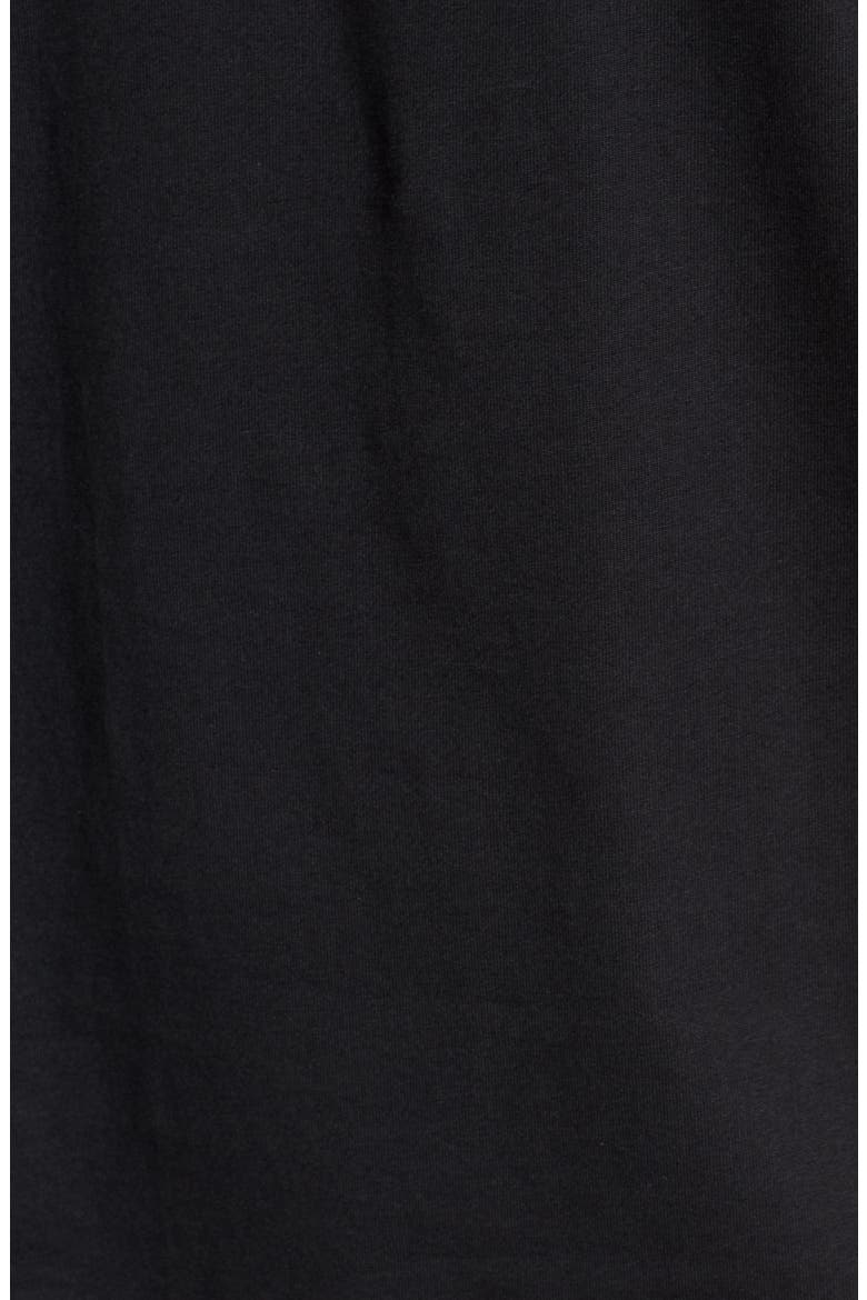 Extra Trim Fit Cotton Ringer T-Shirt, Alternate, color, BLACK