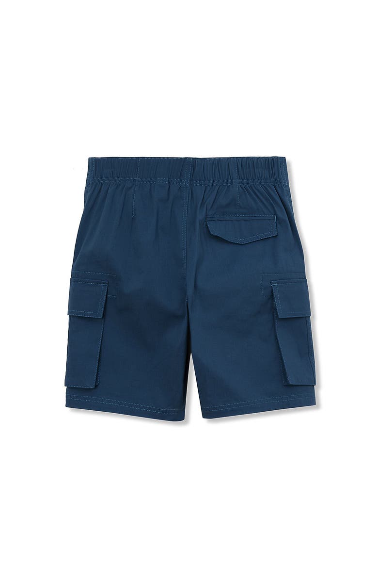 Lands' End Boys Stretch Canvas Utility Cargo Shorts, Alternate, color, Dark Blue