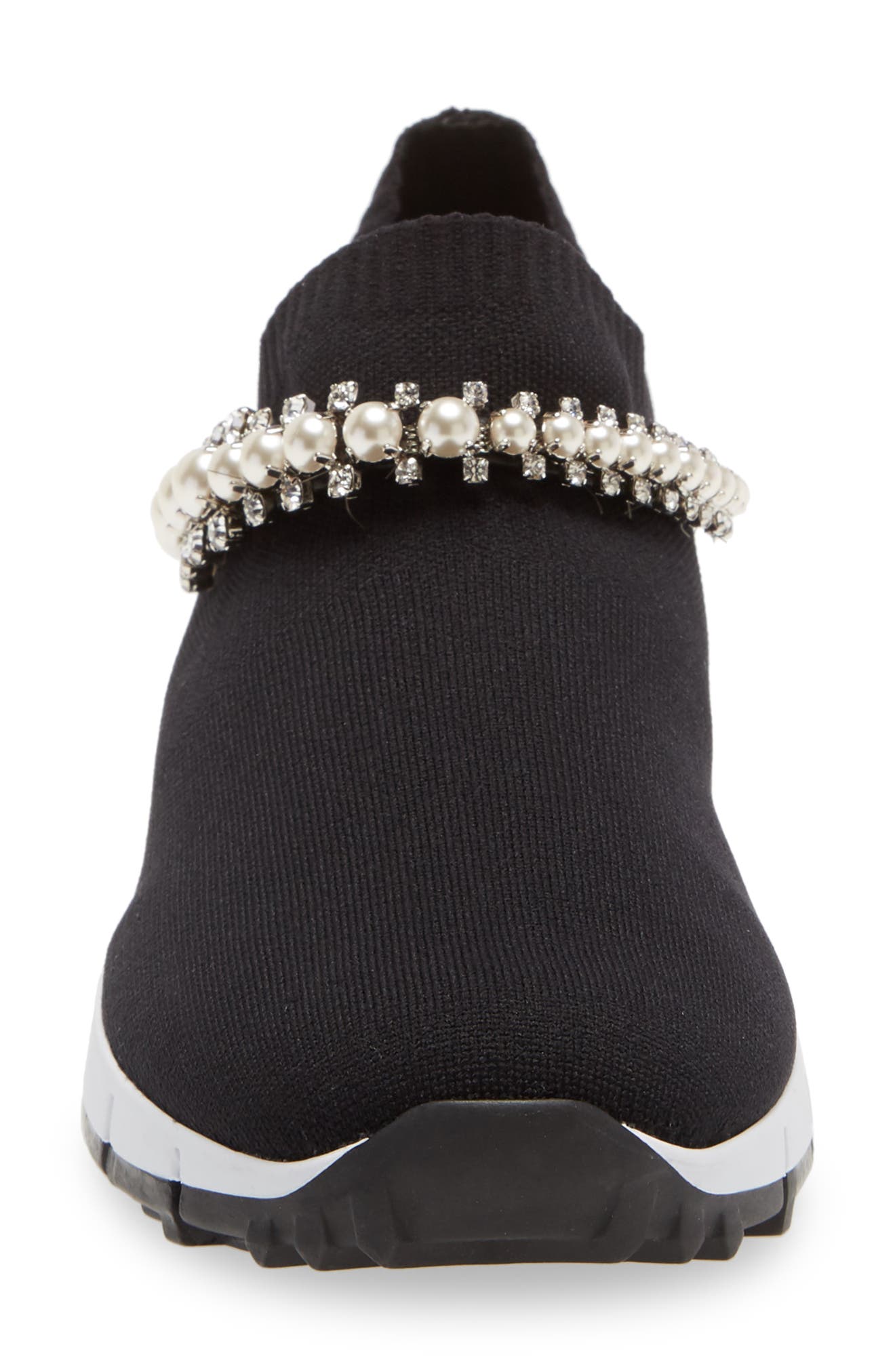 Jimmy Choo Verona Embellished Knit Sneaker, Alternate, color, 