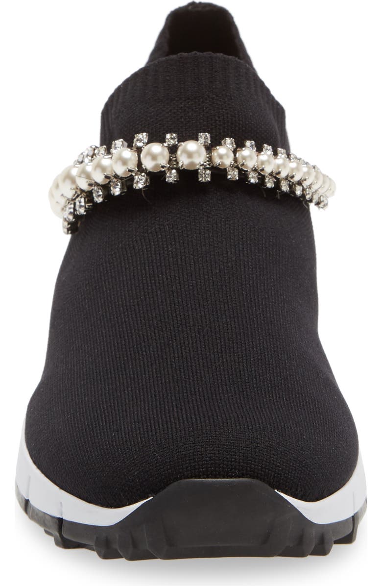 Jimmy Choo Verona Embellished Knit Sneaker, Alternate, color,