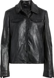 MAURITIUS Limma Ruffle Leather Jacket