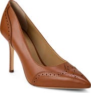 Ralph Lauren Lynden Pointed Toe Wingtip Pump