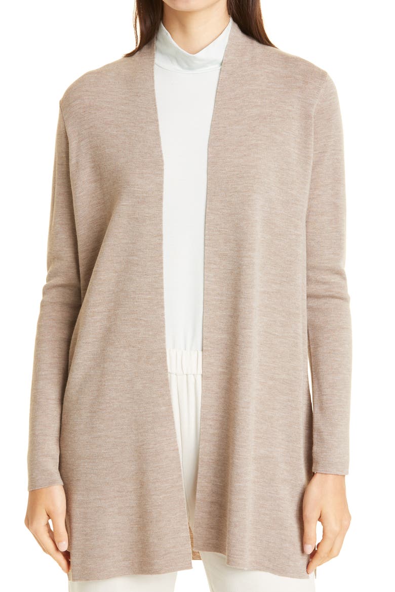 Merino Wool Long Cardigan, Main, color, BARLY