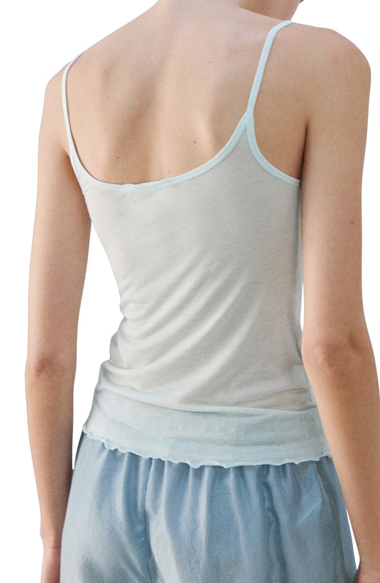 MANGO Microfiber Pajama Camisole, Alternate, color, Blue