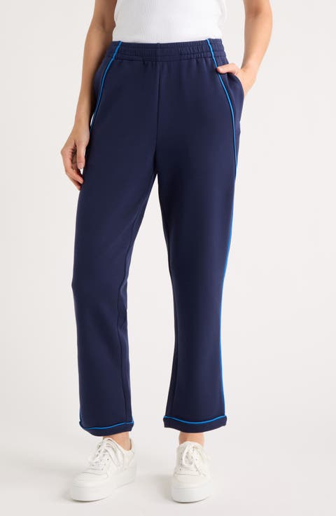 Piping Slim Leg Sweatpants