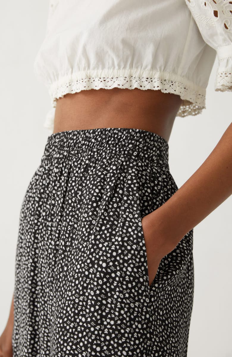 & Other Stories Ditsy Floral Wide Leg Trousers, Alternate, color, 