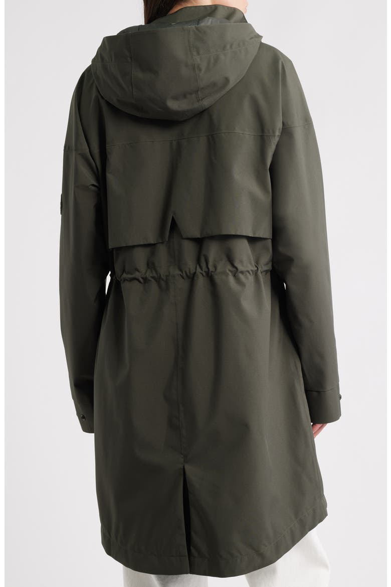 Piper 2.0 Hooded Water Repellent Raincoat, Alternate, color, OLIVE