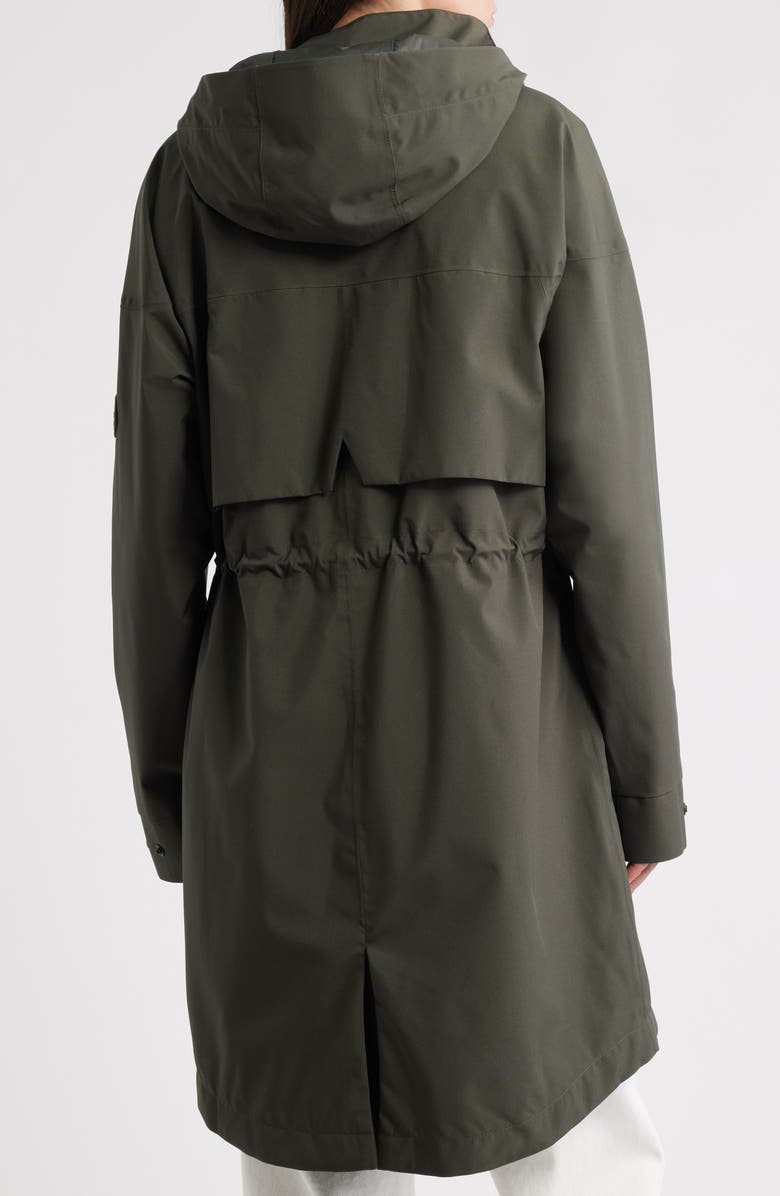 Lole Piper 2.0 Hooded Water Repellent Raincoat, Alternate, color, Olive