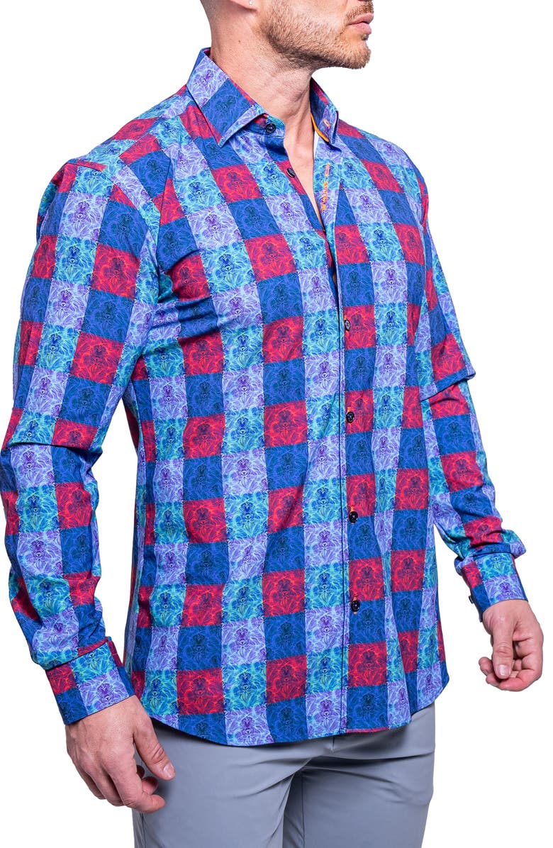 Maceoo Fibonacci Resistance Contemporary Fit Button-Up Shirt, Alternate, color, 