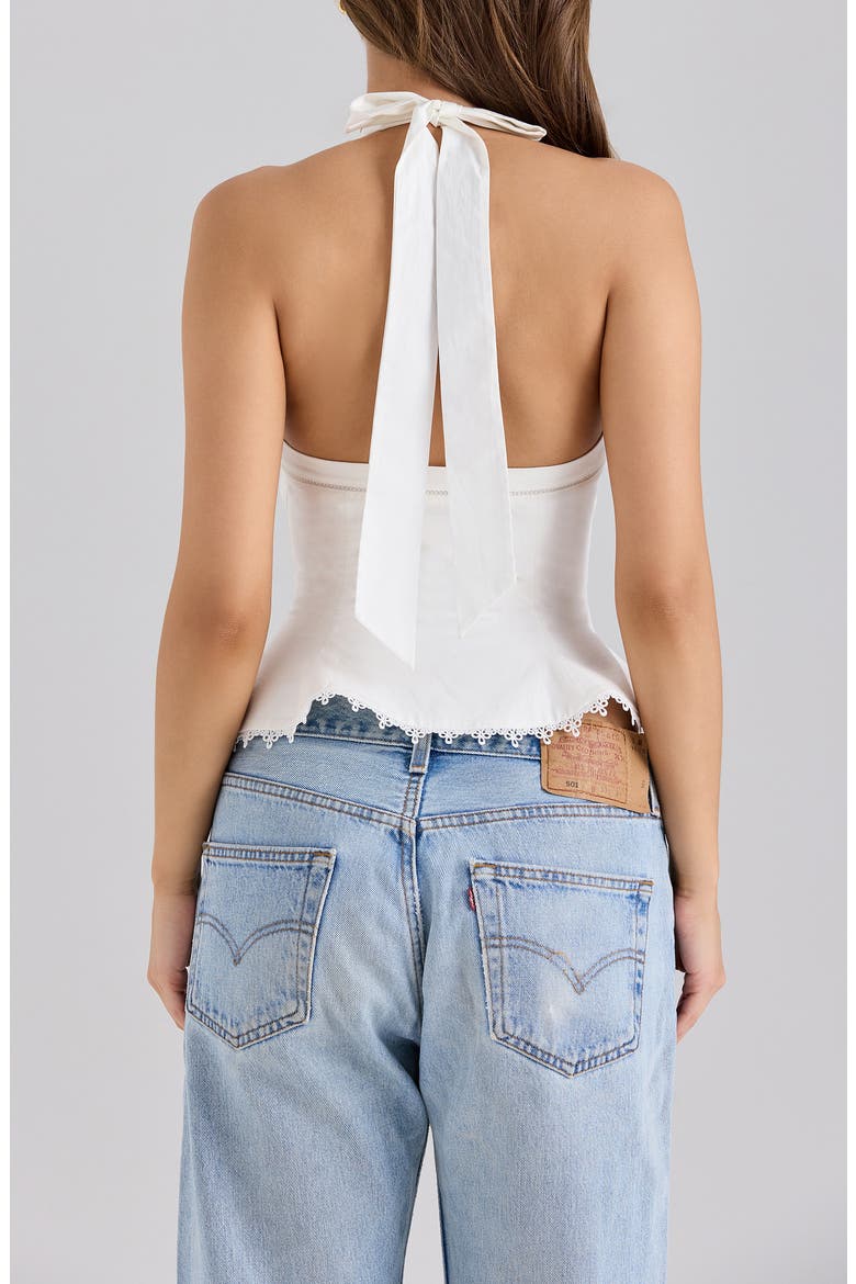 Elana Halter Top, Alternate, color, WHITE