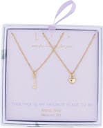 Leith Together Is My Favorite Place To Be Set of 2 You & Me Lock Key Pendant Necklaces