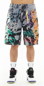 Cult of Individuality Grunge Distressed Denim Shorts