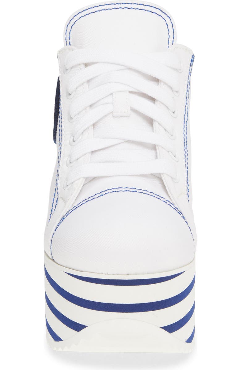 Miu Miu Platform Wedge Sneaker, Alternate, color,