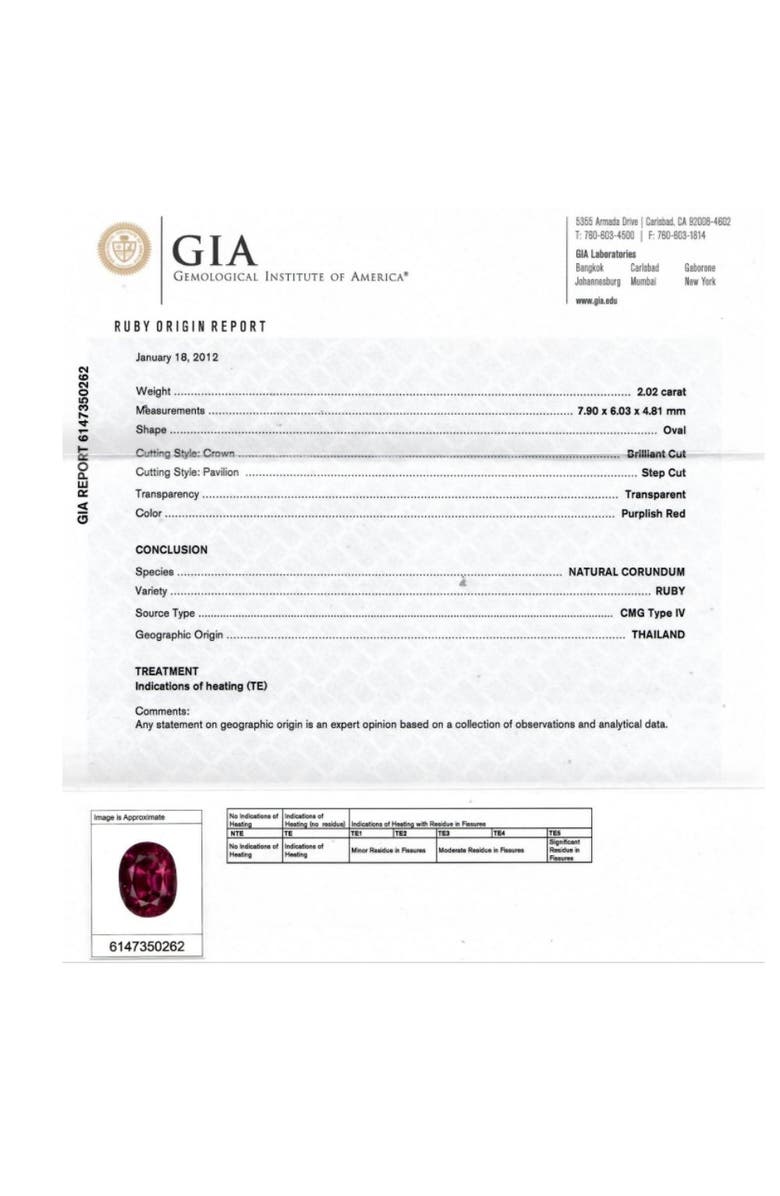 Bliss Diamond GIA Certified Ruby & Diamond 2.05Ct VS Vintage Engagement Ring in 14k Gold, Alternate, color, 14K Rose Gold