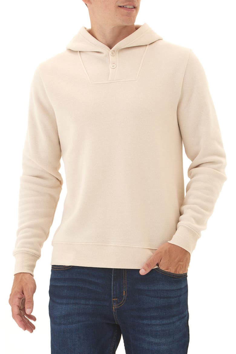 Kieran Fleece Pullover Hoodie, Main, color, TAPIOCA