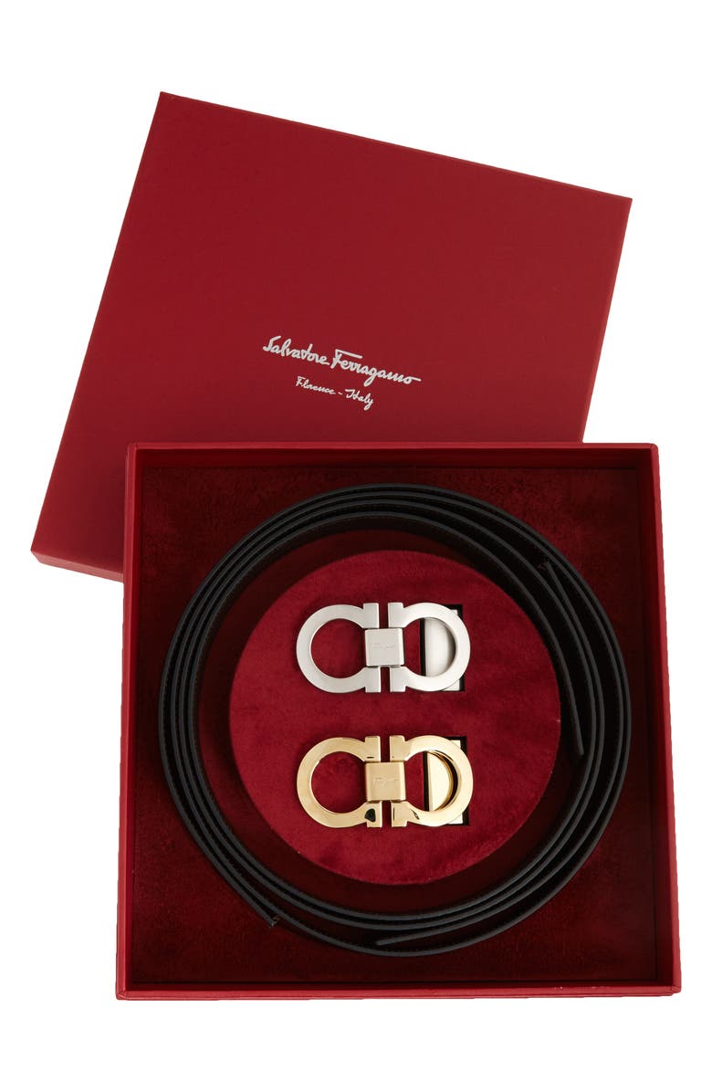 FERRAGAMO Salvatore Ferragamo Leather Belt Box Set, Alternate, color,