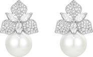 Untamed Petals Sophie Pearl Drop Earrings