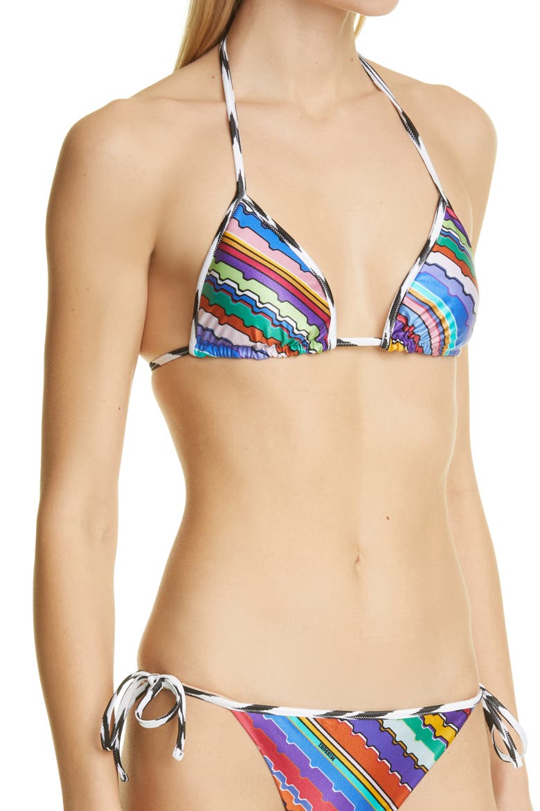 Print Two-Piece Swimsuit, Alternate, color, MULTI