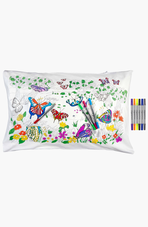 Color Your Own Pillowcase Butterfly