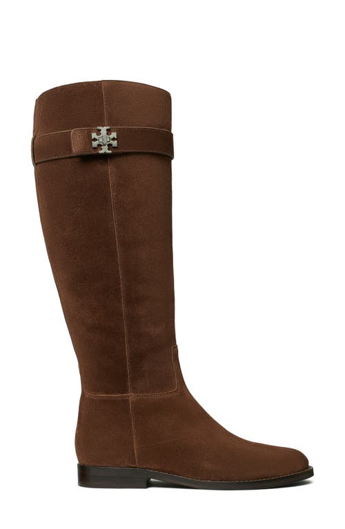 Tory Burch Turnlock Knee High Riding Boot In Brown