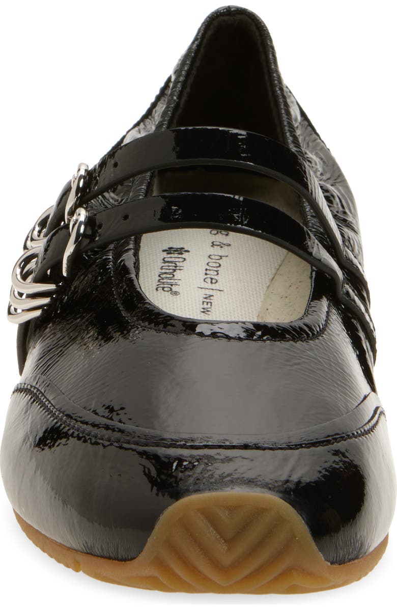 rag & bone Emilee Mary Jane Runner, Alternate, color, Black