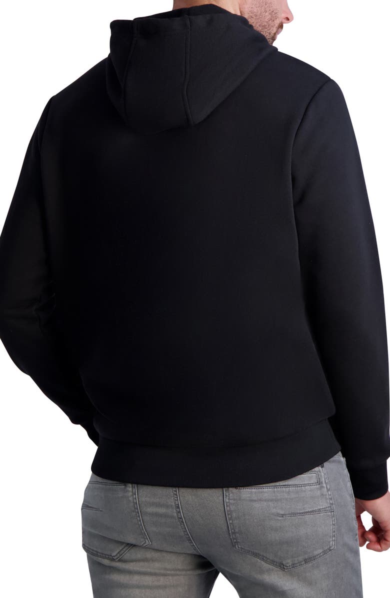 KARL LAGERFELD PARIS Latitude/Longitude Hoodie, Alternate, color, 