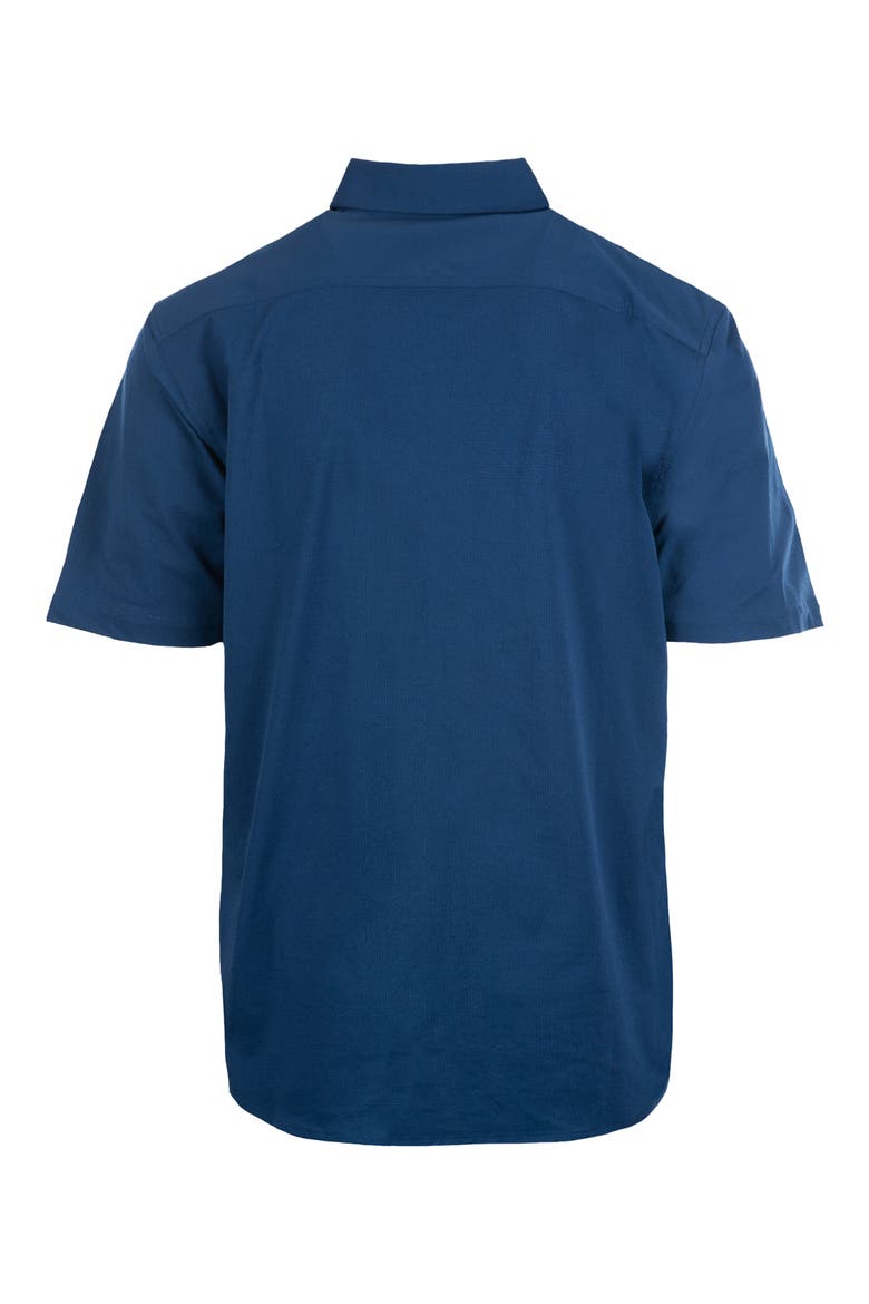 Short Sleeve Button-Up Shirt, Alternate, color, NAVY