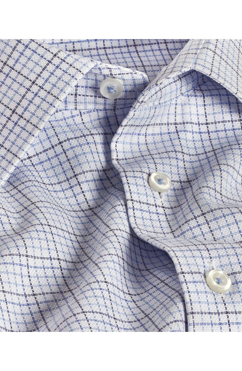 David Donahue Regular Fit Check Dress Shirt, Alternate, color, Blue/ Sky