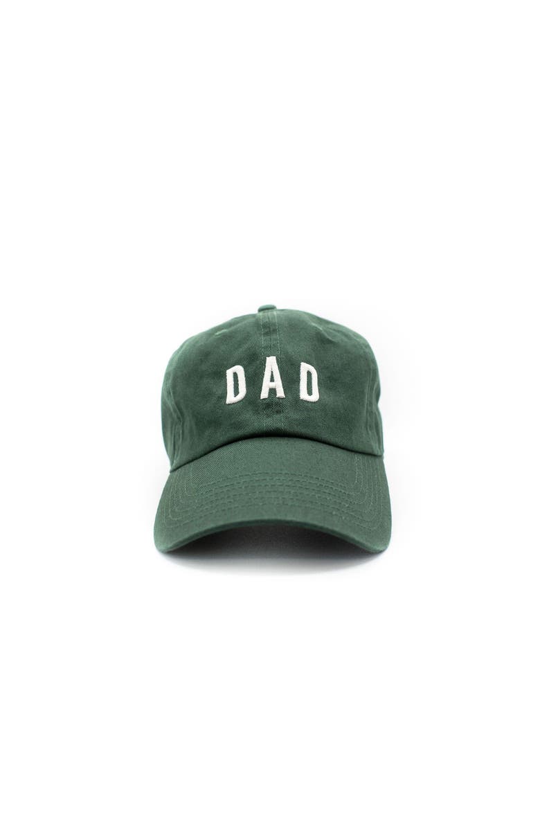 Rey To Z Dad Baseball Hat, Main, color, Hunter Green
