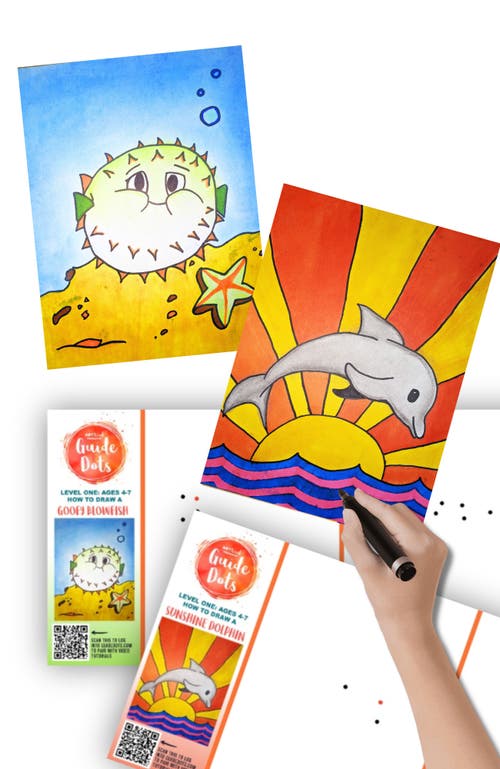 Guide Dots Add-On Art Rolls for Guide Dot's Art Kits in L1 Dolphin/goofy Blowfish  product