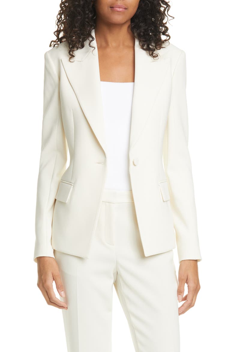 Angled Blazer, Main, color, RICE