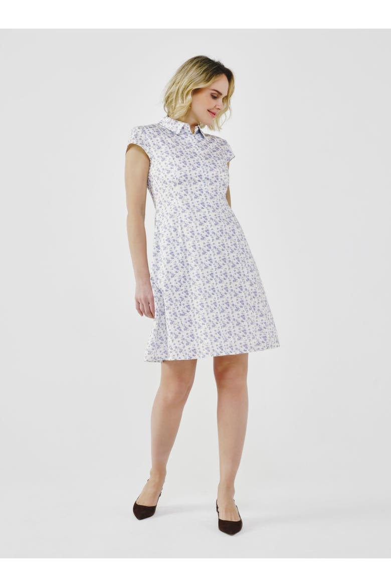 Floral Cotton-Poplin Dress, Alternate, color, Lilac Floral
