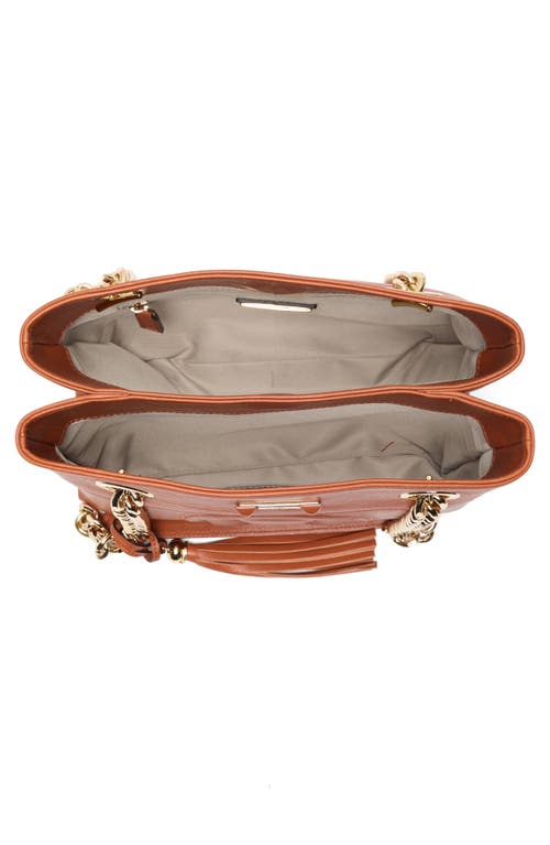 Valentino By Mario Valentino Kalo Signature Leather Tote Bag In Brown