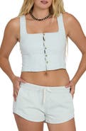 Billabong June Saltwashed Cotton Crop Vest