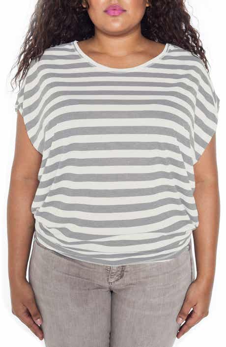 Stripe Dolman Sleeve Tee