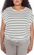 SLINK Jeans Stripe Dolman Sleeve Tee