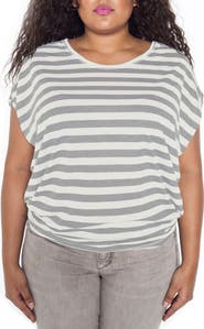SLINK Jeans Stripe Dolman Sleeve Tee