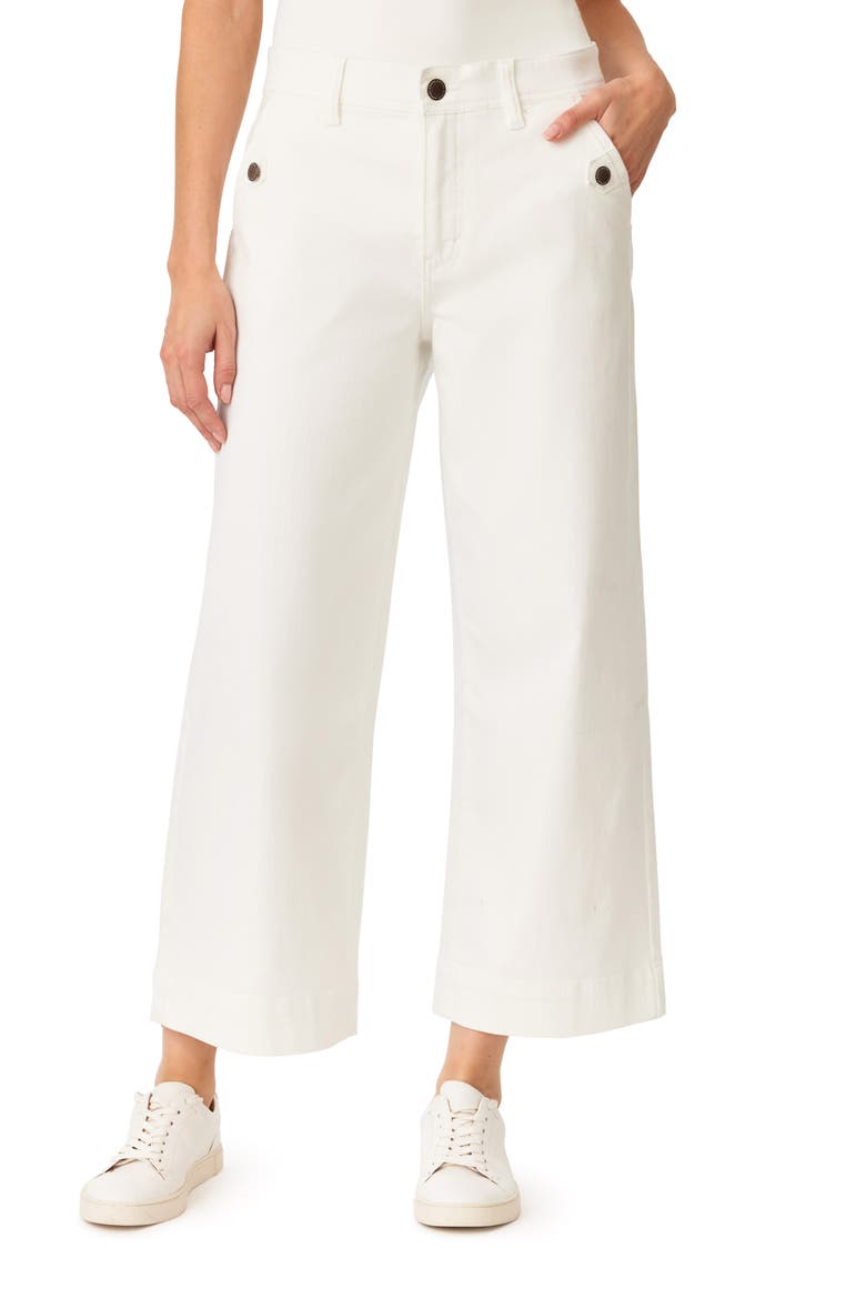 French Riviera 27-Inch High Rise Crop Wide Leg Jeans, Main, color, WHISPER WHITE
