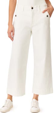 CURVE APPEAL French Riviera 27-Inch High Rise Crop Wide Leg Jeans
