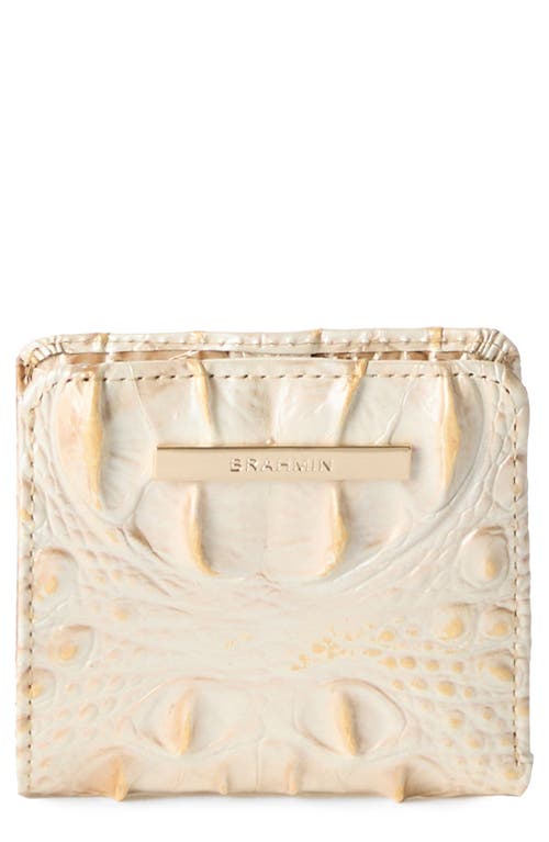 Brahmin Jane Melbourne Embossed Leather Wallet In Contour