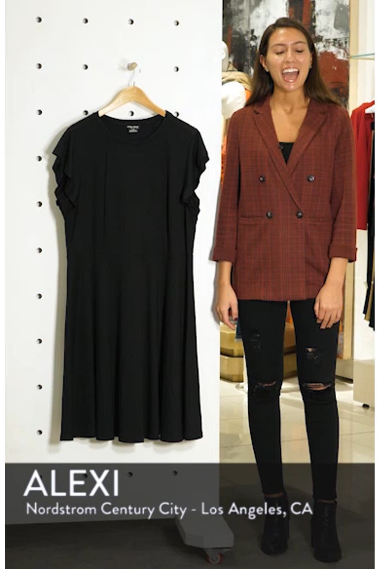Frill Sleeve Fit & Flare Dress video