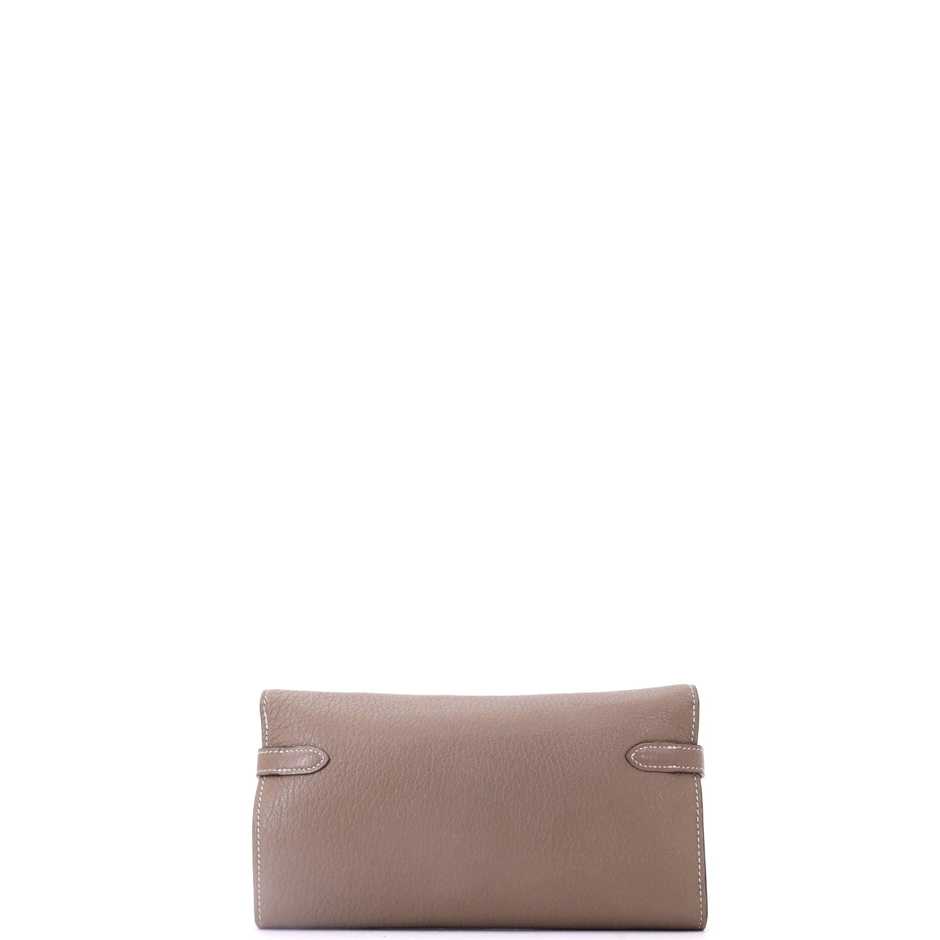 Kelly Wallet Chevre Mysore Long, Alternate, color, Etoupe