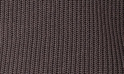 Eileen Fisher Cotton Silk Cord Split Neck Top In Brown