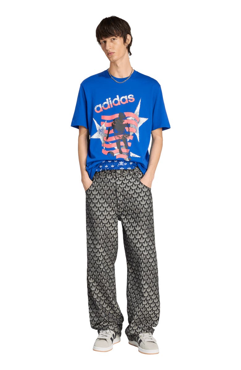 adidas Archive Football Stars Graphic T-Shirt, Alternate, color, Power Blue